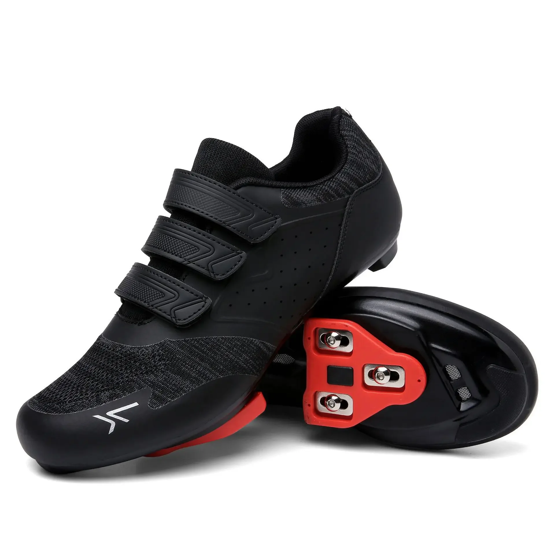 Bicycle Shoes Cycling Shoes Men's and Women's Highway Mountain Rubber Lockless Bicycle Shoes with Lock Shoes Outdoor Sneakers