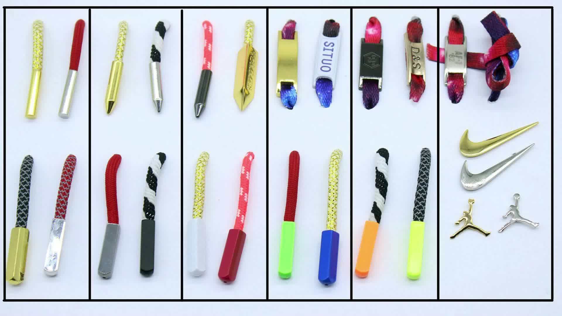 Irun Af1 Sneaker Shoelace Metal Dubraes And Aglets With Custom Logo