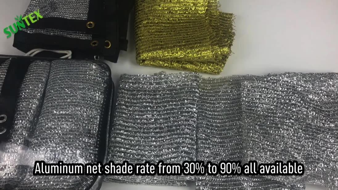 Sun Reflective 80 Shade Factor Shade Cloth Mesh,Heat Resist House Used Sunblock Aluminum Mesh