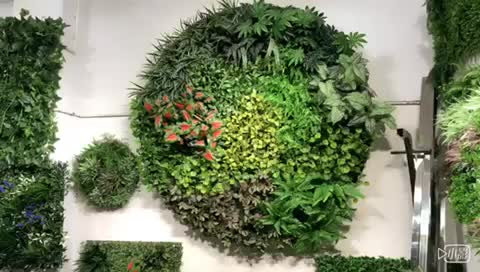 Gefälschte Grünwand Im Innen-und Außenbereich,Künstliche Pflanzen Wand