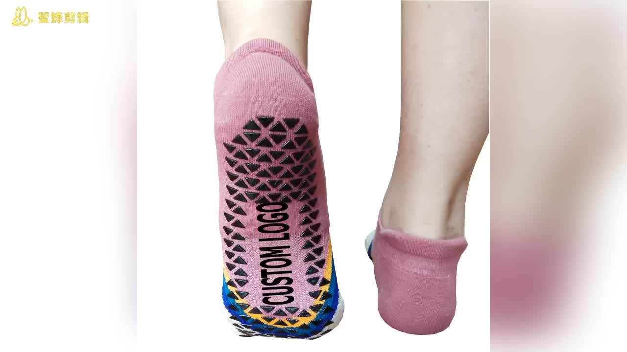 Custom Logo Anti Slip Grip Barre Yoga Pilates Socks Women With Grip