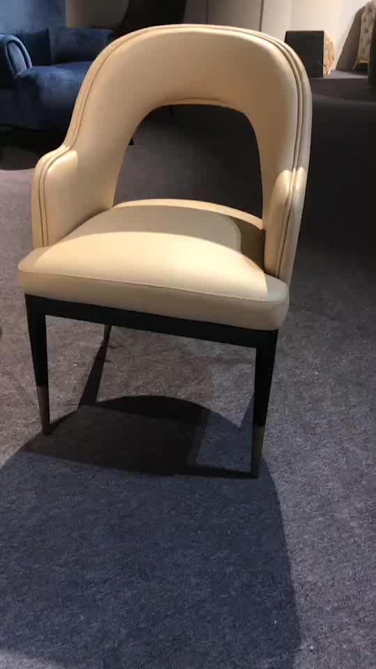 Modern Restaurant Oval Back Synthetic Leather Dining Chair Buy