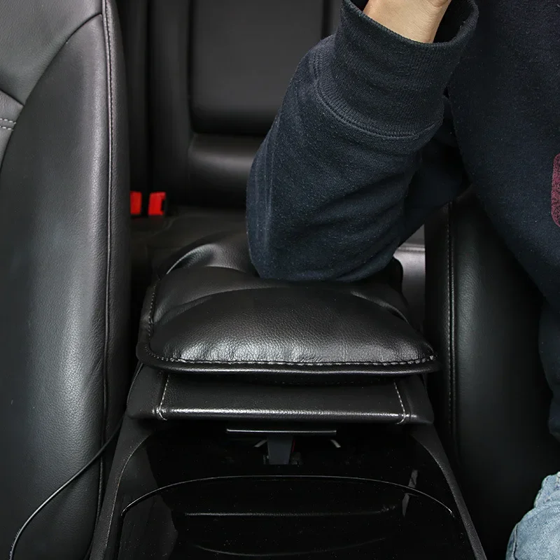 Car armrest box pad PU leather protective cover car accessories car accessories decoration accessories modified special car