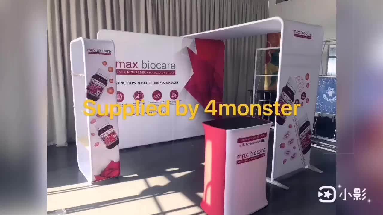 Portable 10x10 Exhibition Booth With Tv Stand Trade Show Booth Display