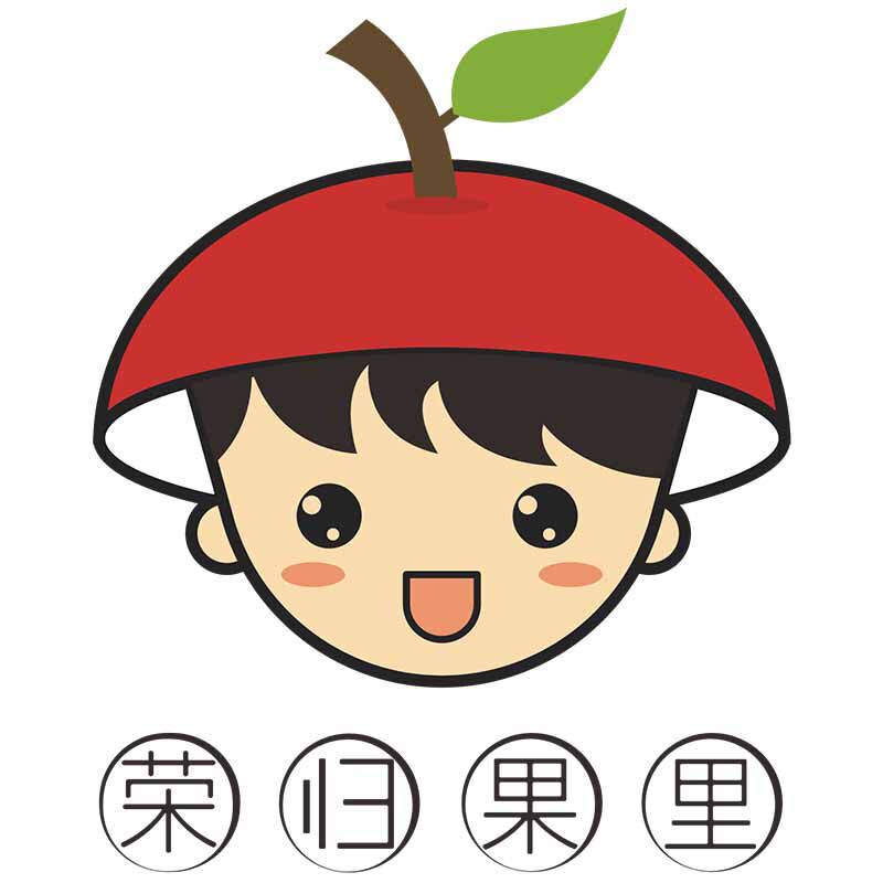 荣归果里洛川苹果的LOGO