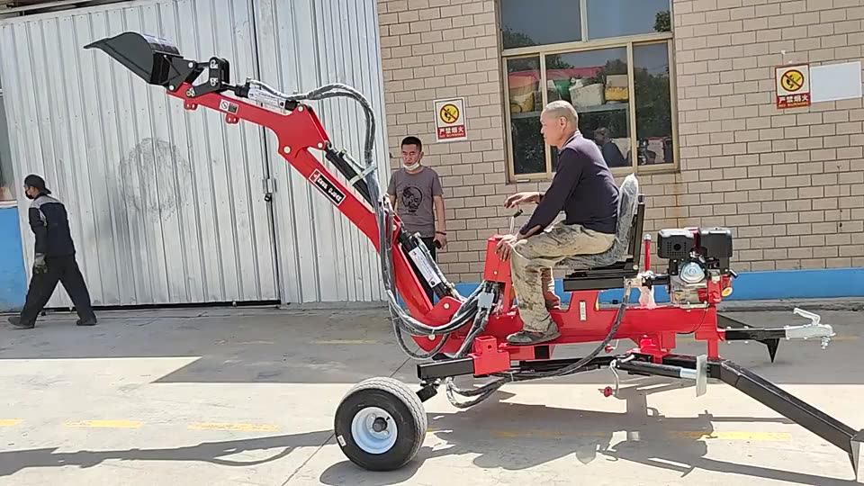 3 Point Hitch Hydraulic Towable Backhoe Small Garden Towable Backhoe