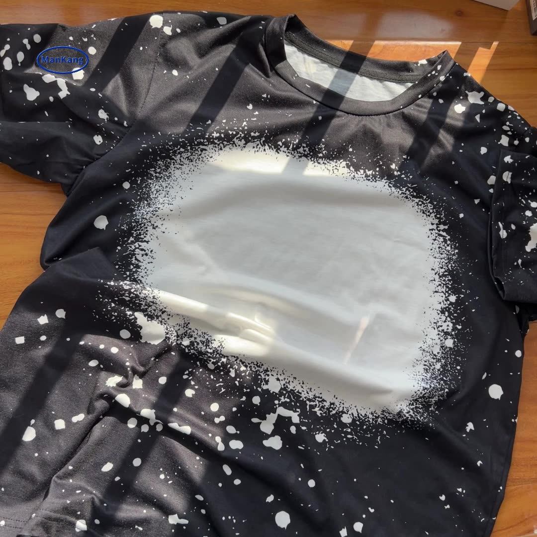 Printing Sublimation Cotton Feel Bleached Shirts Usa Size 95 Polyester