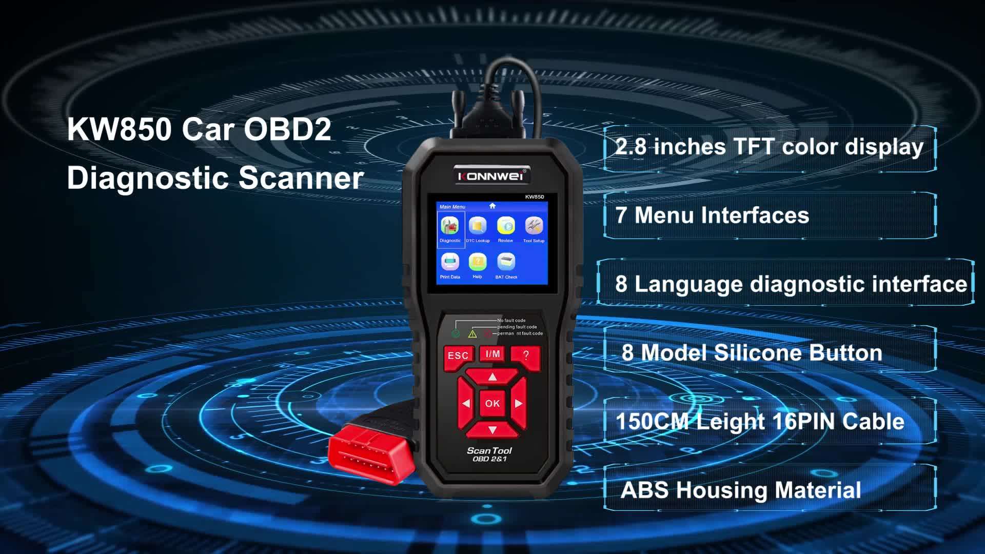 12 V Handheld Car Diagnosis Machine Scanner Automotivo Obd2 Scanner