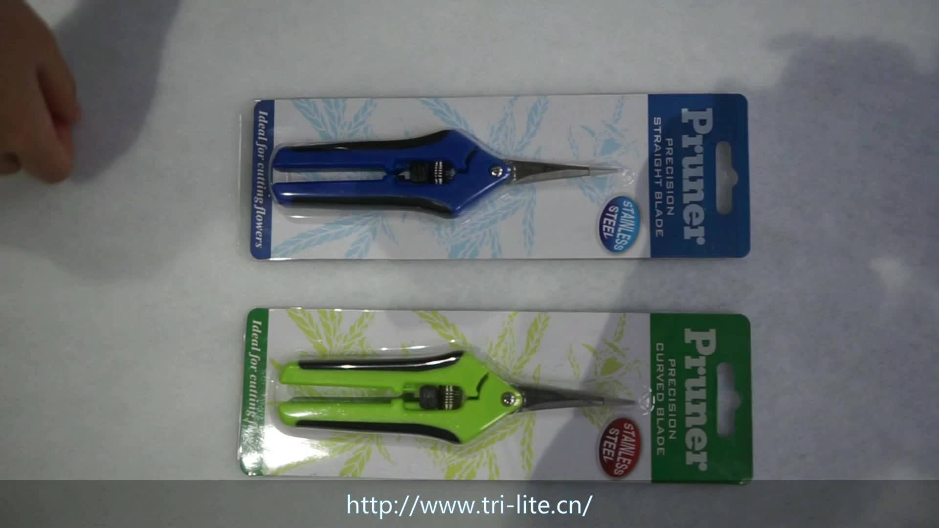 Hydroponic Curved Straight Blade Garden Hand Tool Trimming Scissors