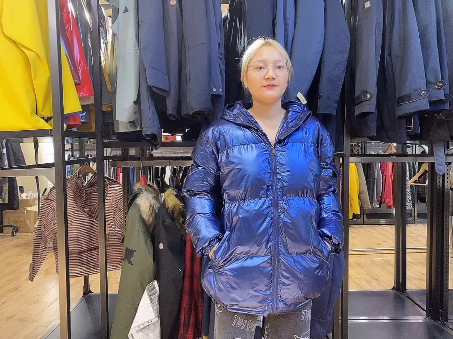 Wholesale Custom Mens Winter Padded Bubble Jacket Shiny Bubble Coats