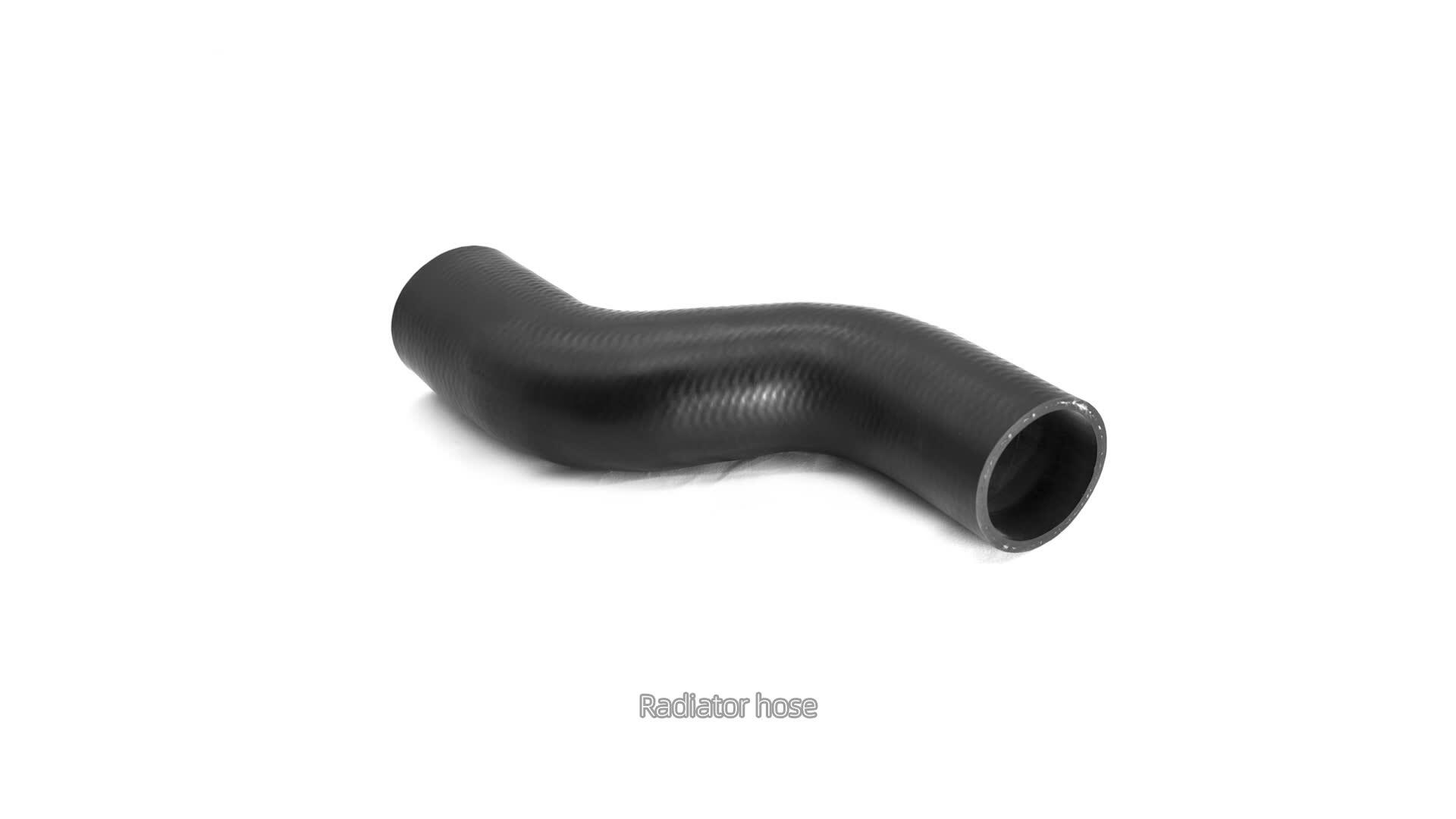 Black Round Corrosive Oil Resistant Rubber Tube / Pipe / Hose 1 Inch