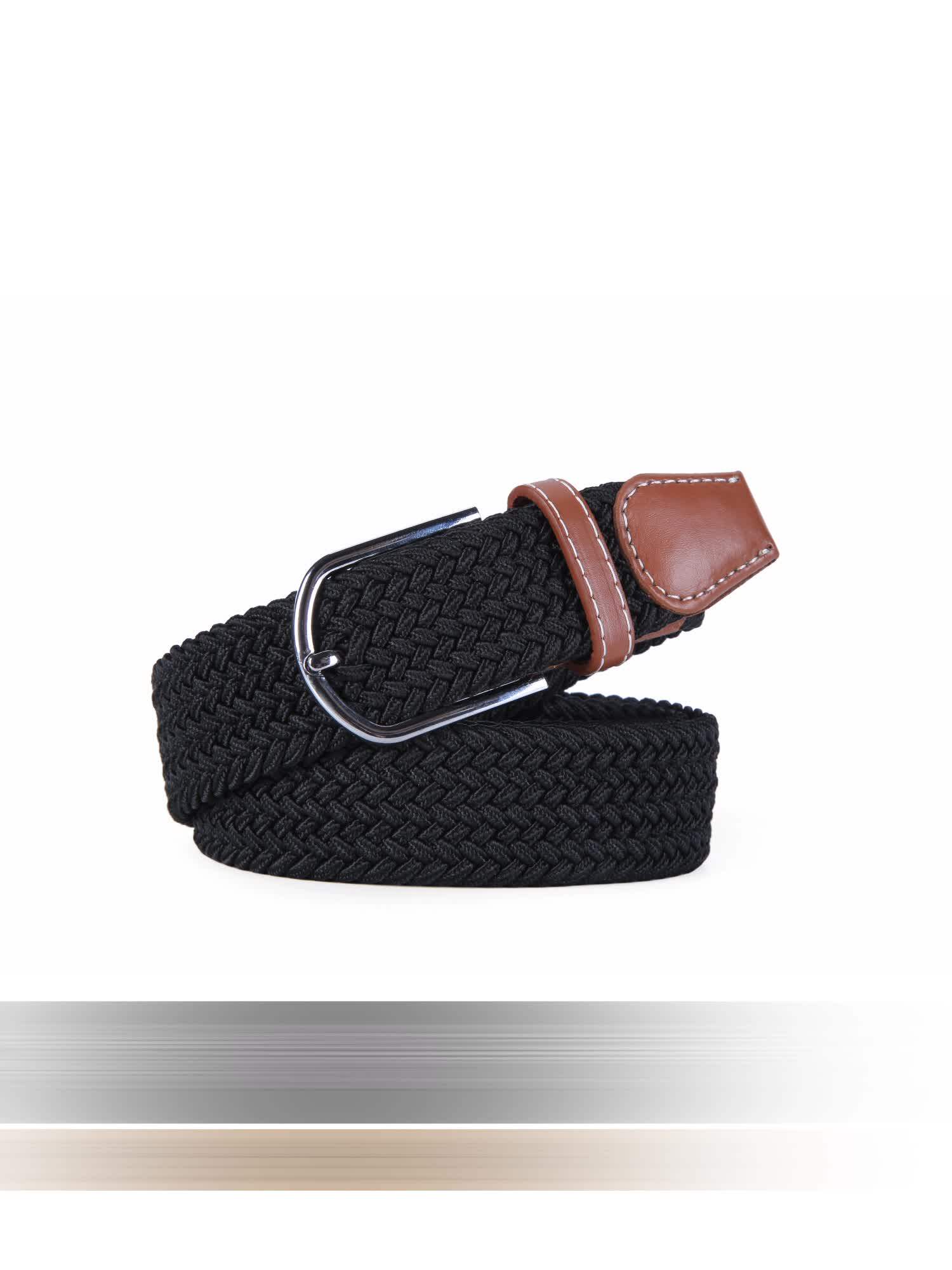 Belts Elastic New Fashion Black And White Mens Cotton Belt Buy Cotton