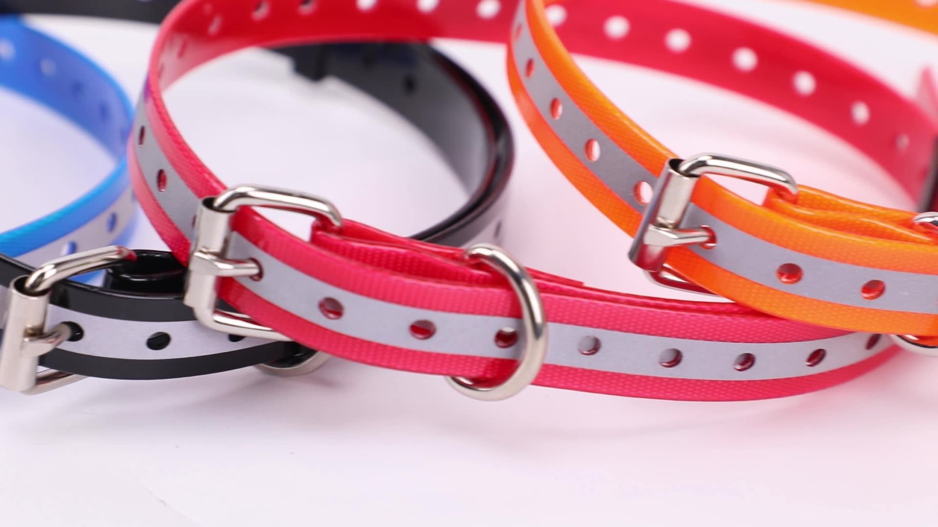 3/4 Inch Pet Trainer Replacement Reflective Tpu Training Dog Collar For