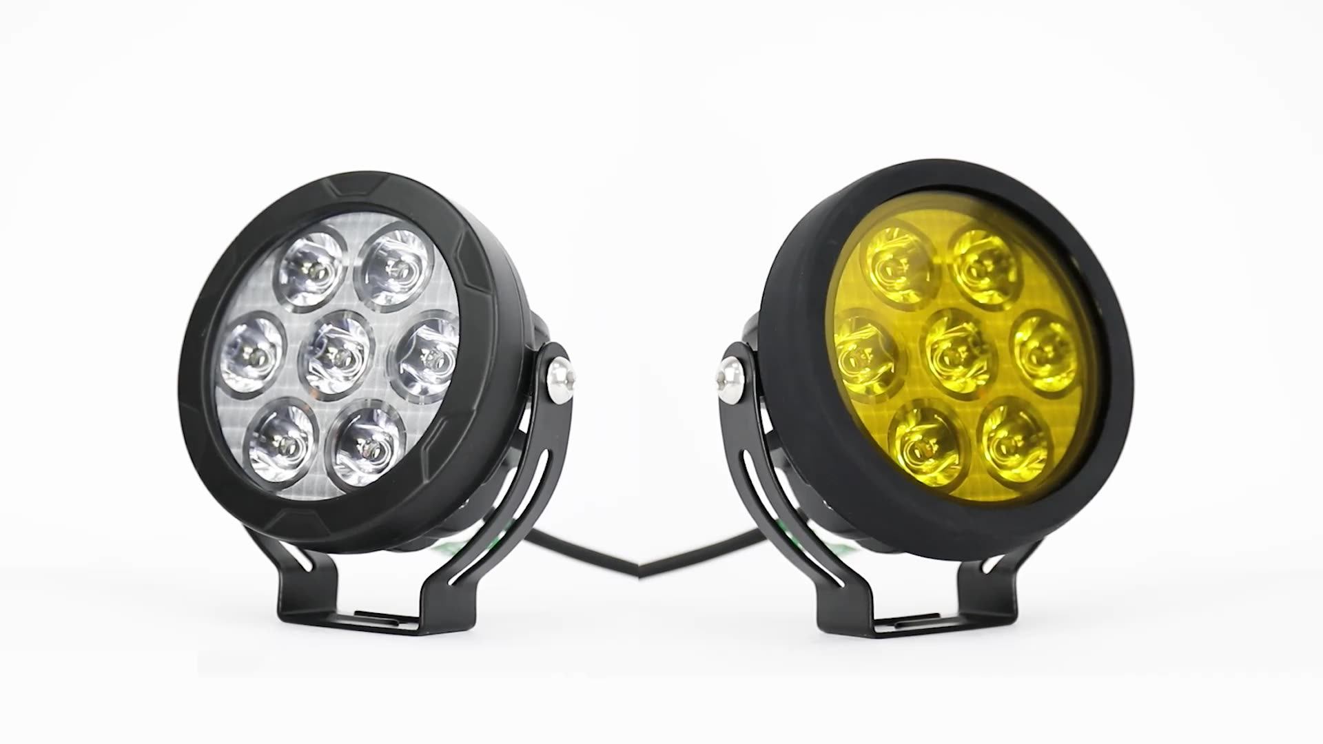 Motorcycle External Led Spotlight Led Lights For Motorcycle Foglamp 60w