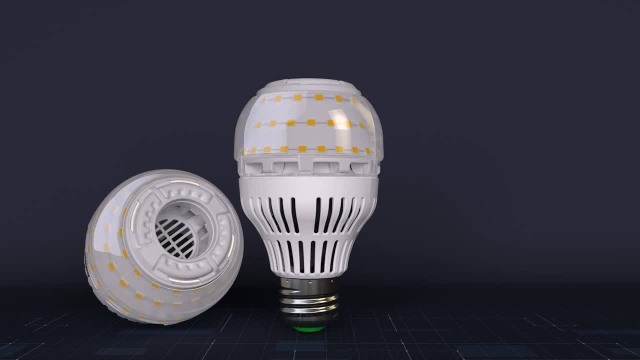 Sansi 6 Pack A19 8w 17w 22w 27w Hollowout Smd Ceramic Heat Sink