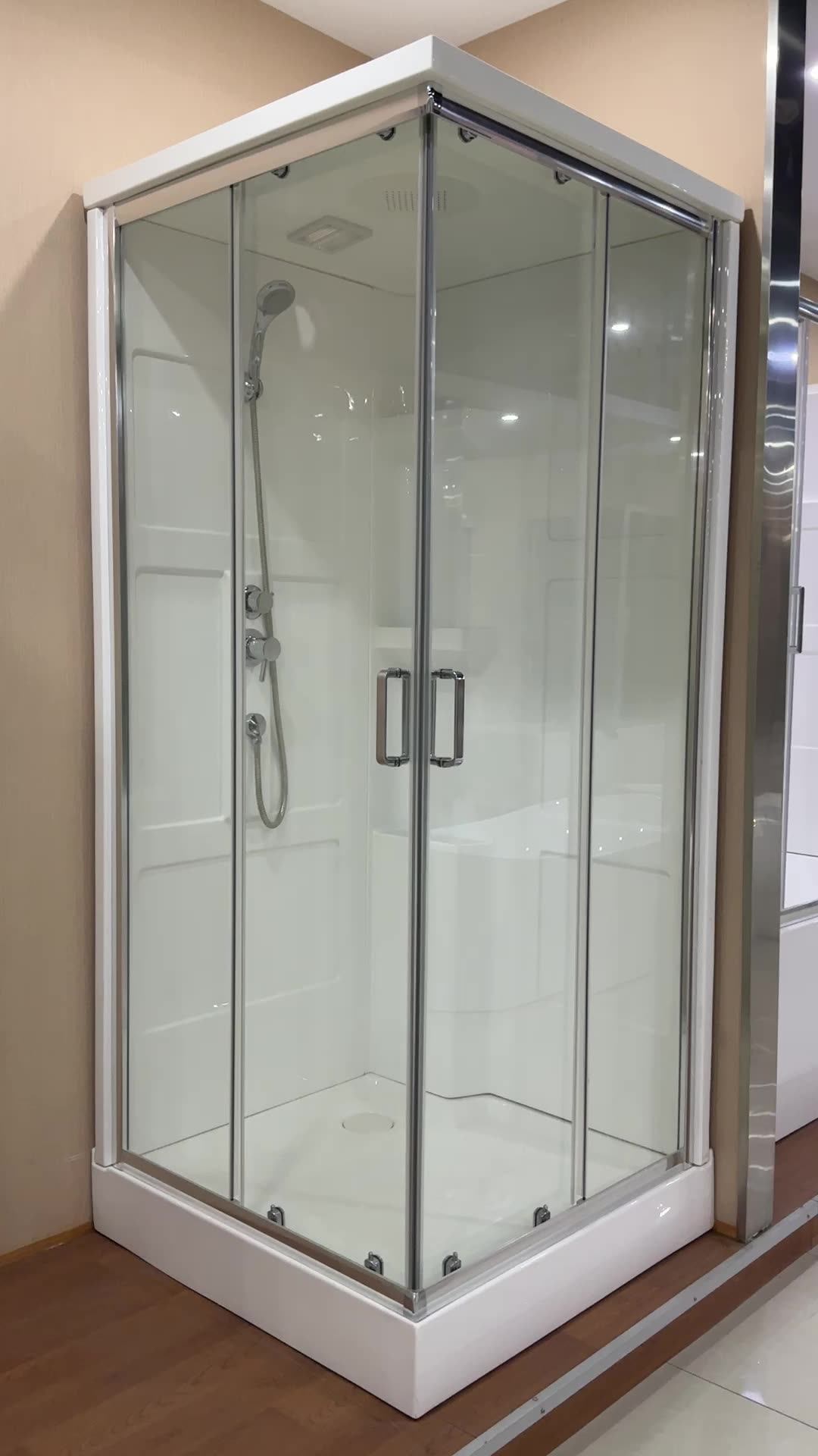 Acrylic Bathroom Wall Shower Enclosure And Base Shower Stall Surround