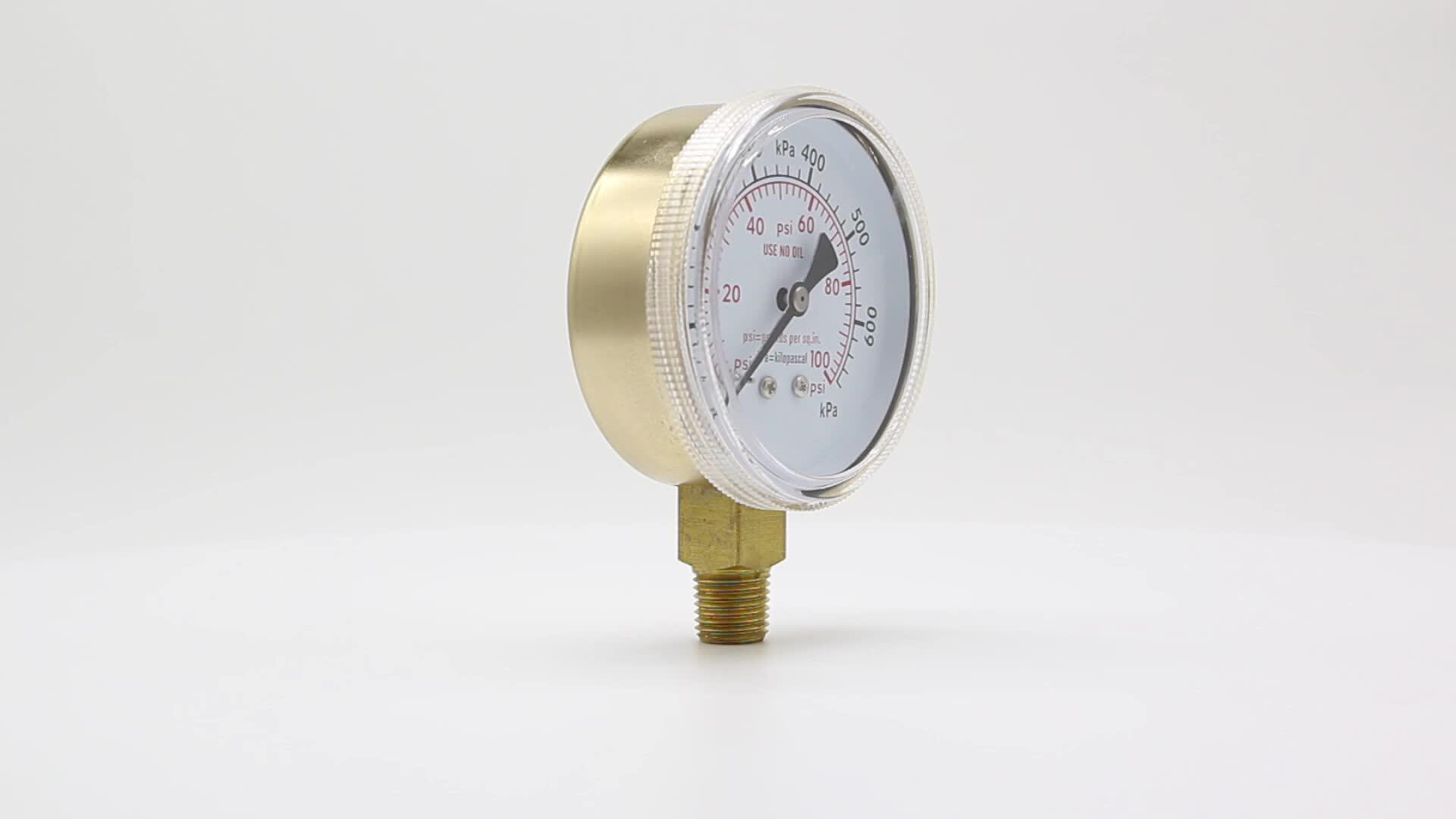 07500 Psi Use No Oil Vacuum Kpa Pressure Gauge Buy Use No Oil