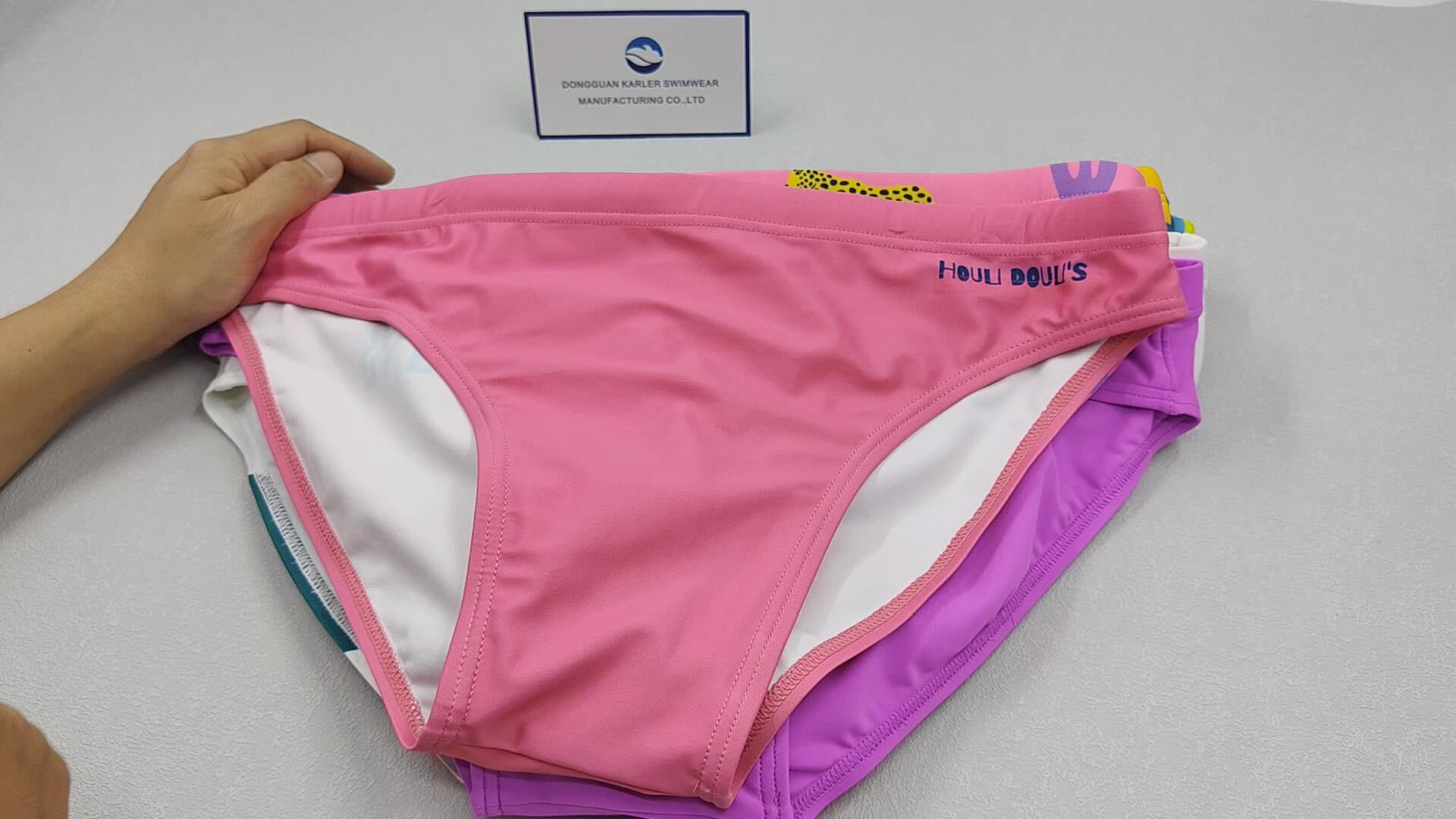 Karler Custom Mens Briefs Swimwear Sublimation Print Solid Swimming