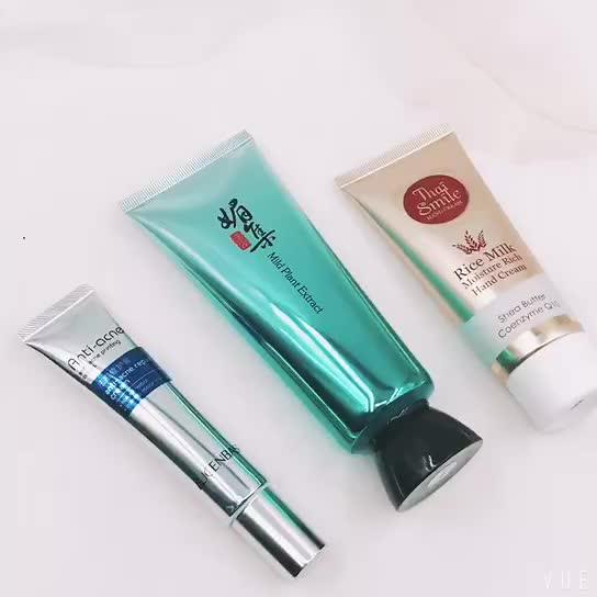 Aluminum Laminated Plastic Cosmetic Facial Cleanser Hand Cream Tube