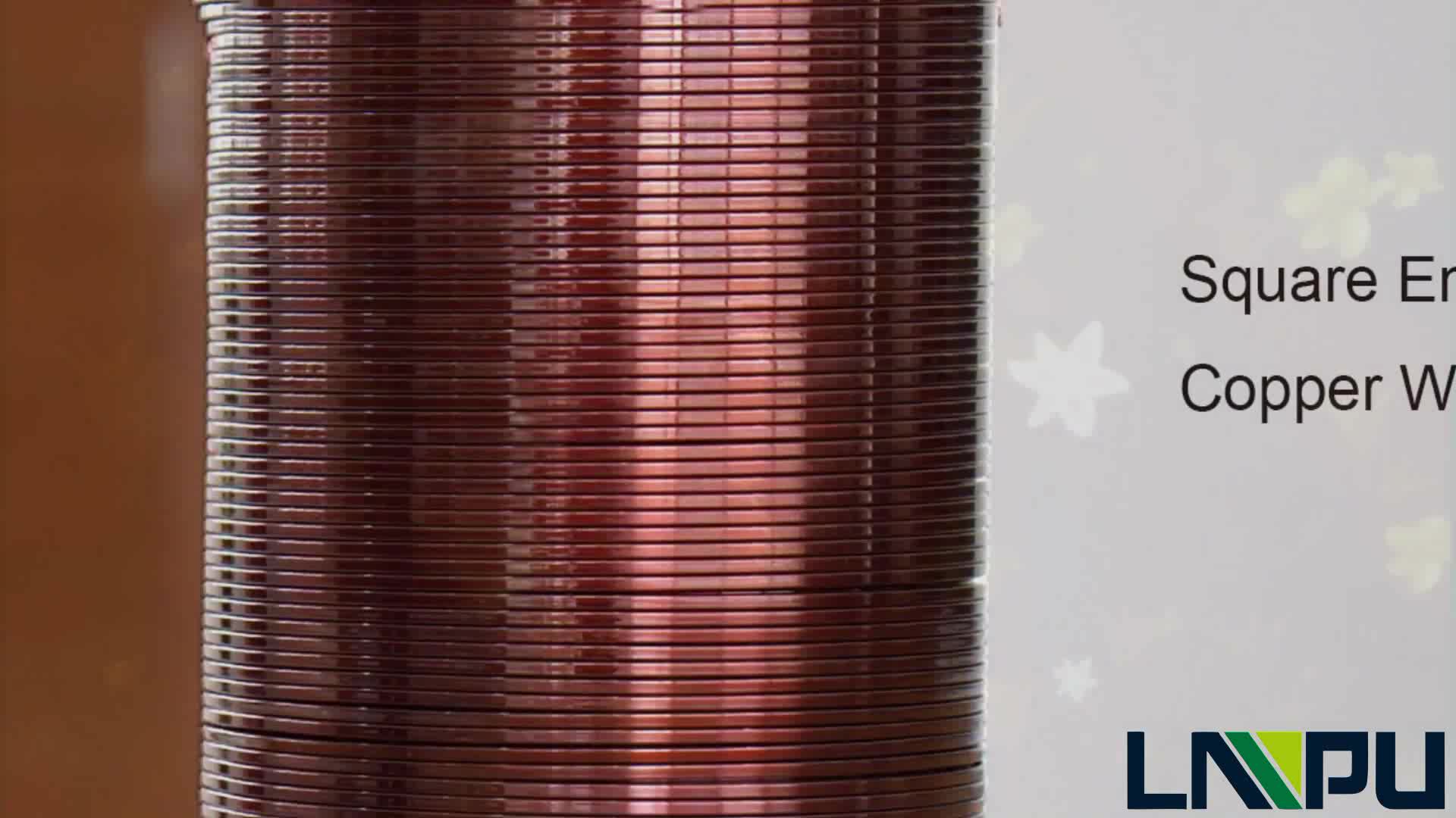 Rectangular Self Bonding Enamel Coil Copper Wire Used For Generators