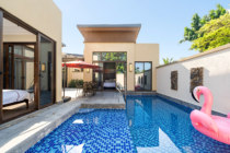 Sanya Haitang Bay Ai Lai Resort Villa enjoys a four-bedroom swimming pool detached villa