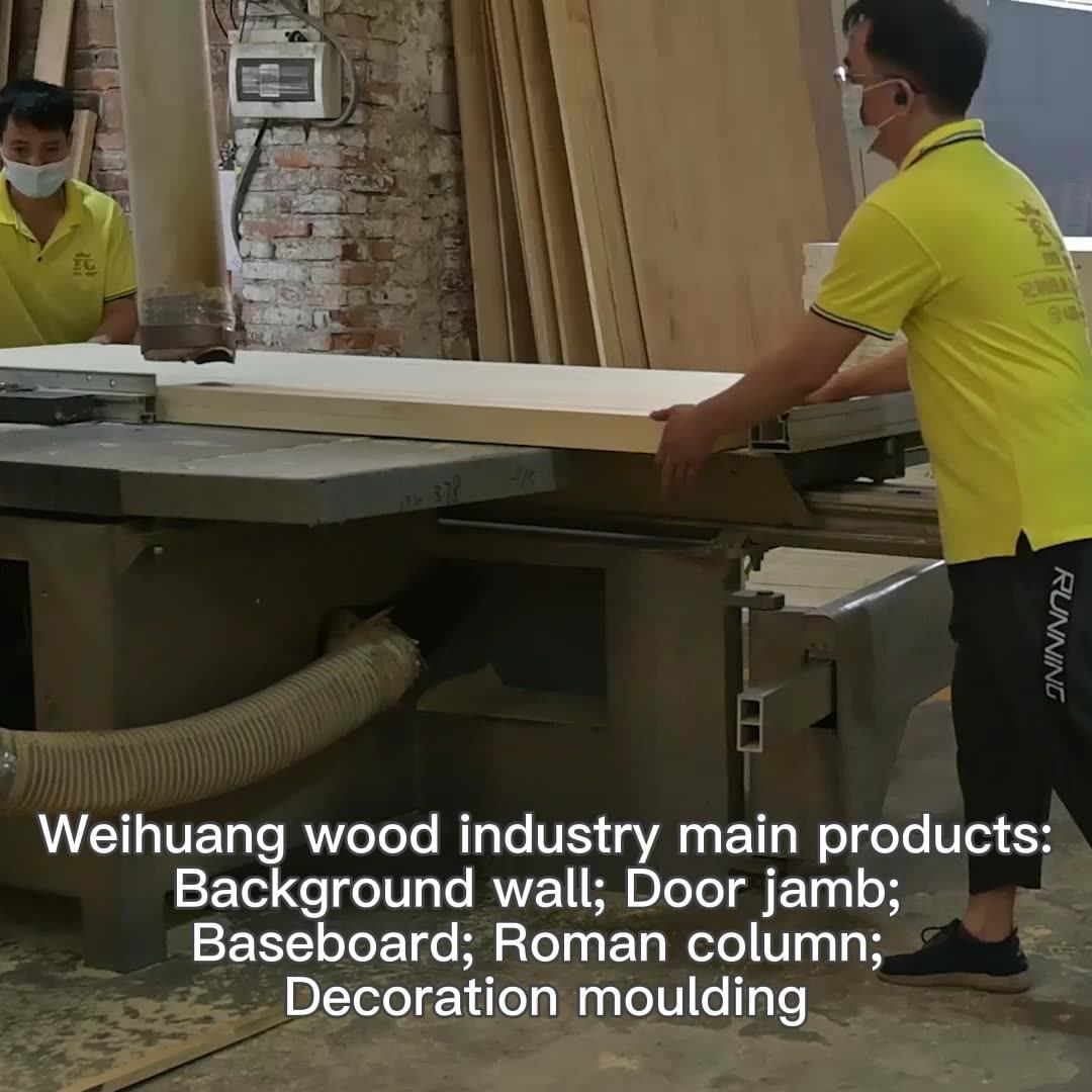 White Primed Decorative Pine Wood Mouldings For Furniture Indoor Decoration Door Frame