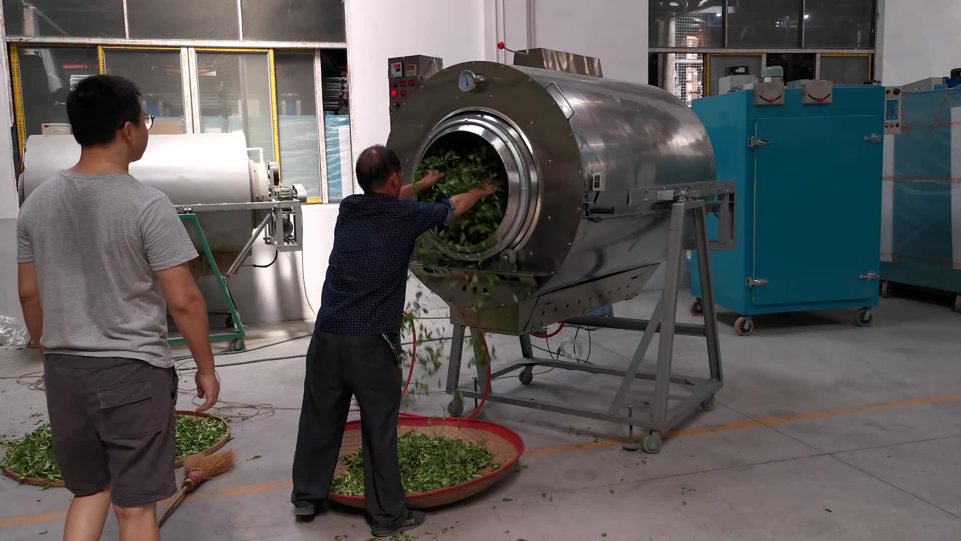 Orthodox Green Tea Leaf Steaming Machine Tea Processing Roasting