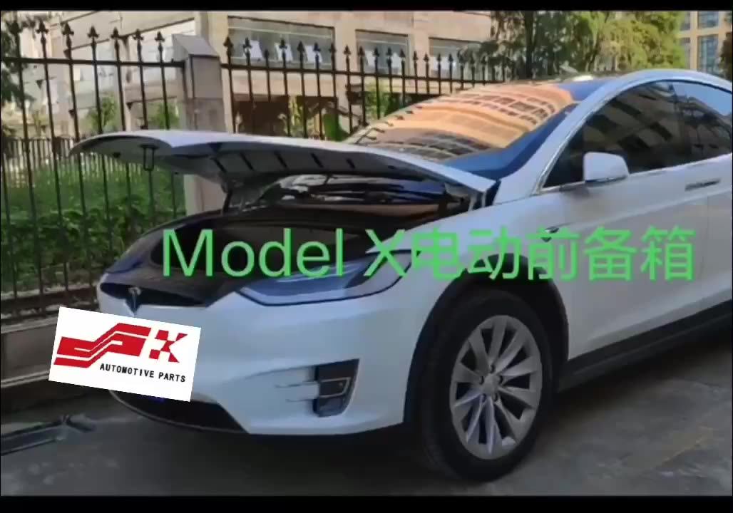 Installed Model X Frunk Liftgate Powered Frunk Electric Auto Cover For