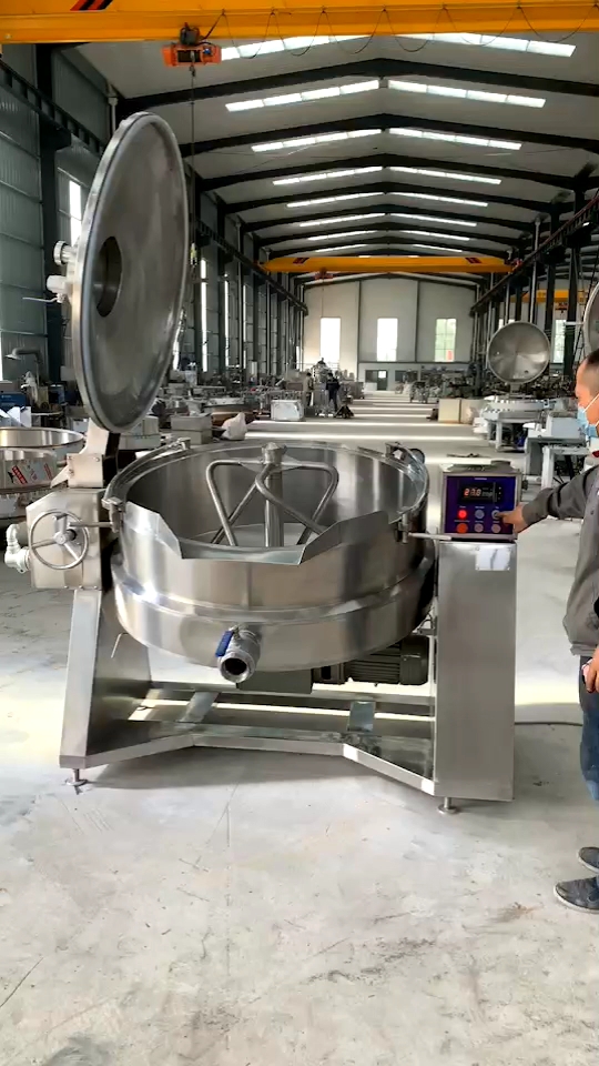 Industrial Tilting Fudge Making Jacket Kettle Machine Chinese Cooking