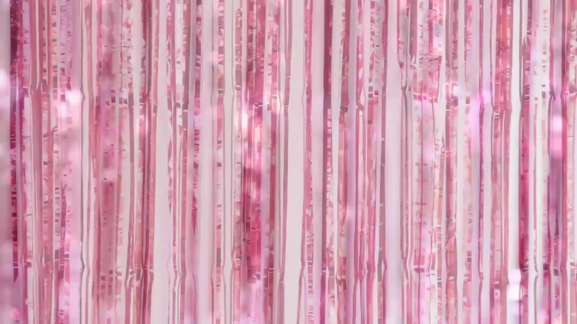 Wholesale Silver Party Garland Metallic Tinsel Foil Fringe Curtain