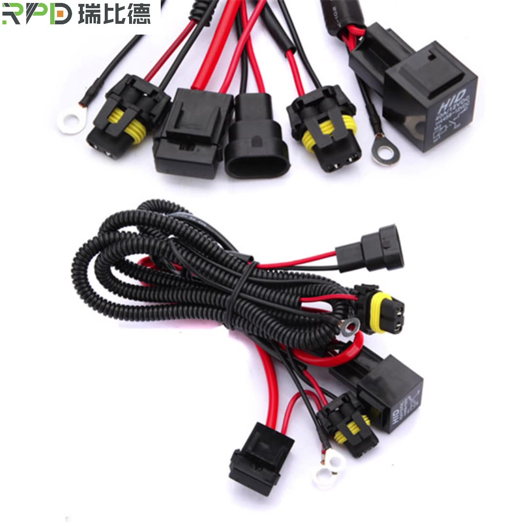 OEM H4 Headlight Relay Wiring Harness System 4 Headlamp Light Bulb Fix Dim Light OEM H4 Headlight Relay Wiring Harness System 4 Headlamp Light Bulb Fix Dim Light