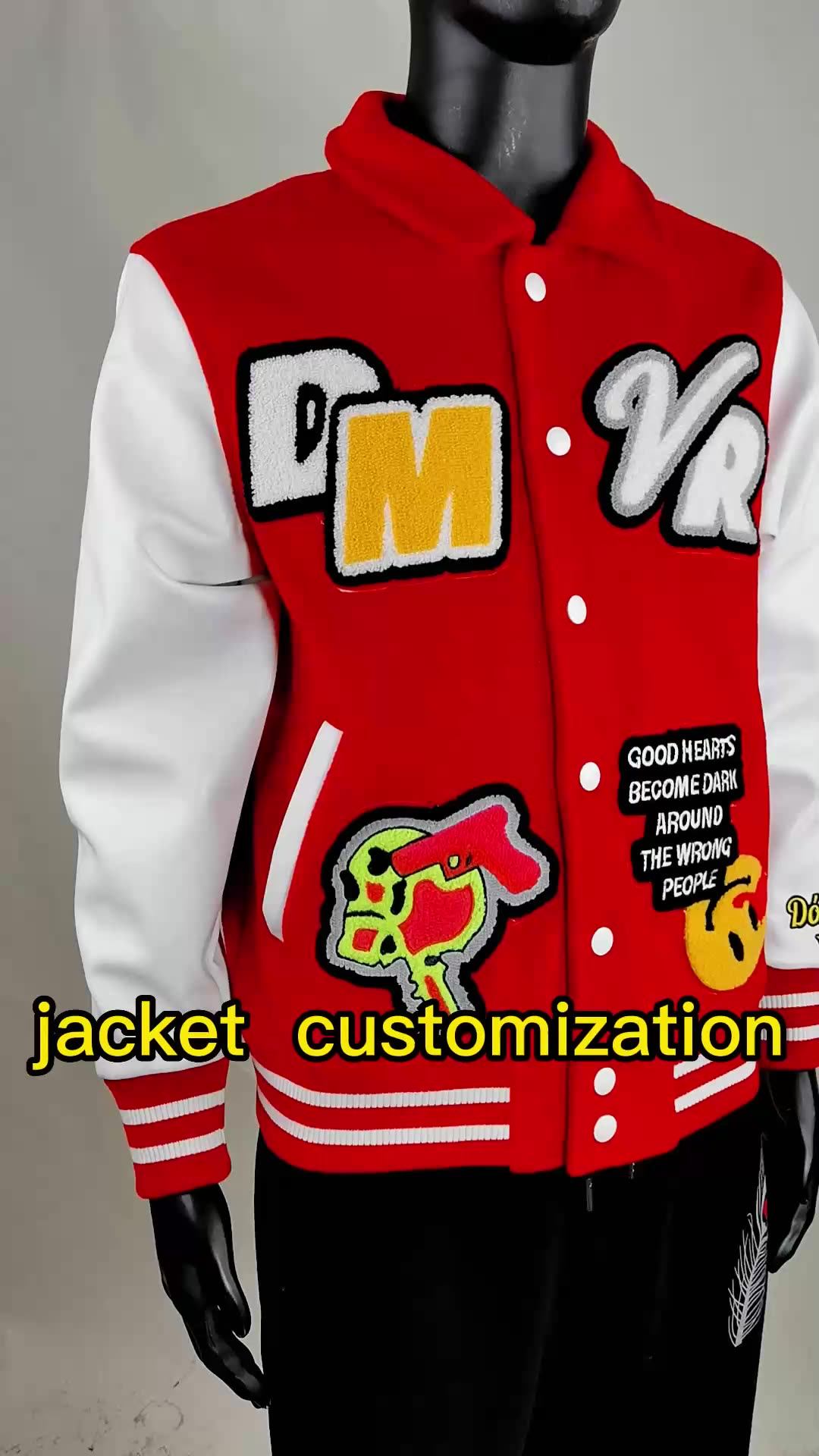Yujia Custom Wholesale Men Varsity Jackets Letterman Jackets Custom
