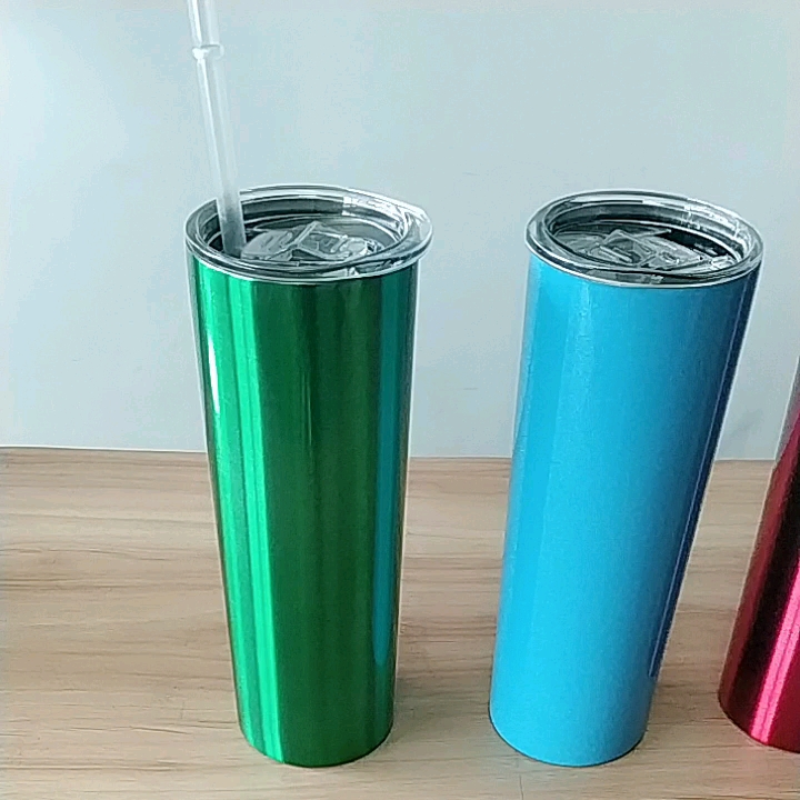 Wholesale Double Wall Stainless Steel Insulated Cup Straight 30oz Skinny Tumbler With Lid Buy
