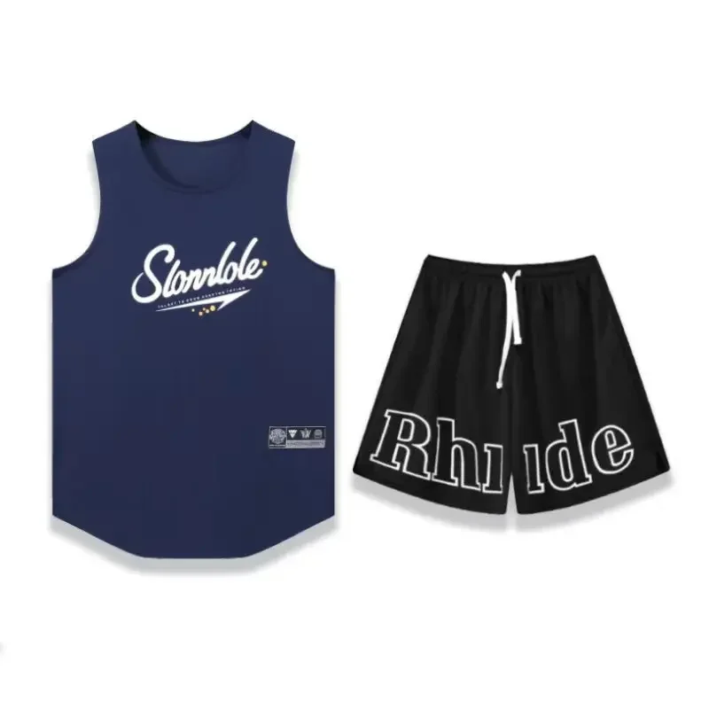 Summer American Basketball Vest Top Shorts suit Men's and Women's Training Clothes 2301