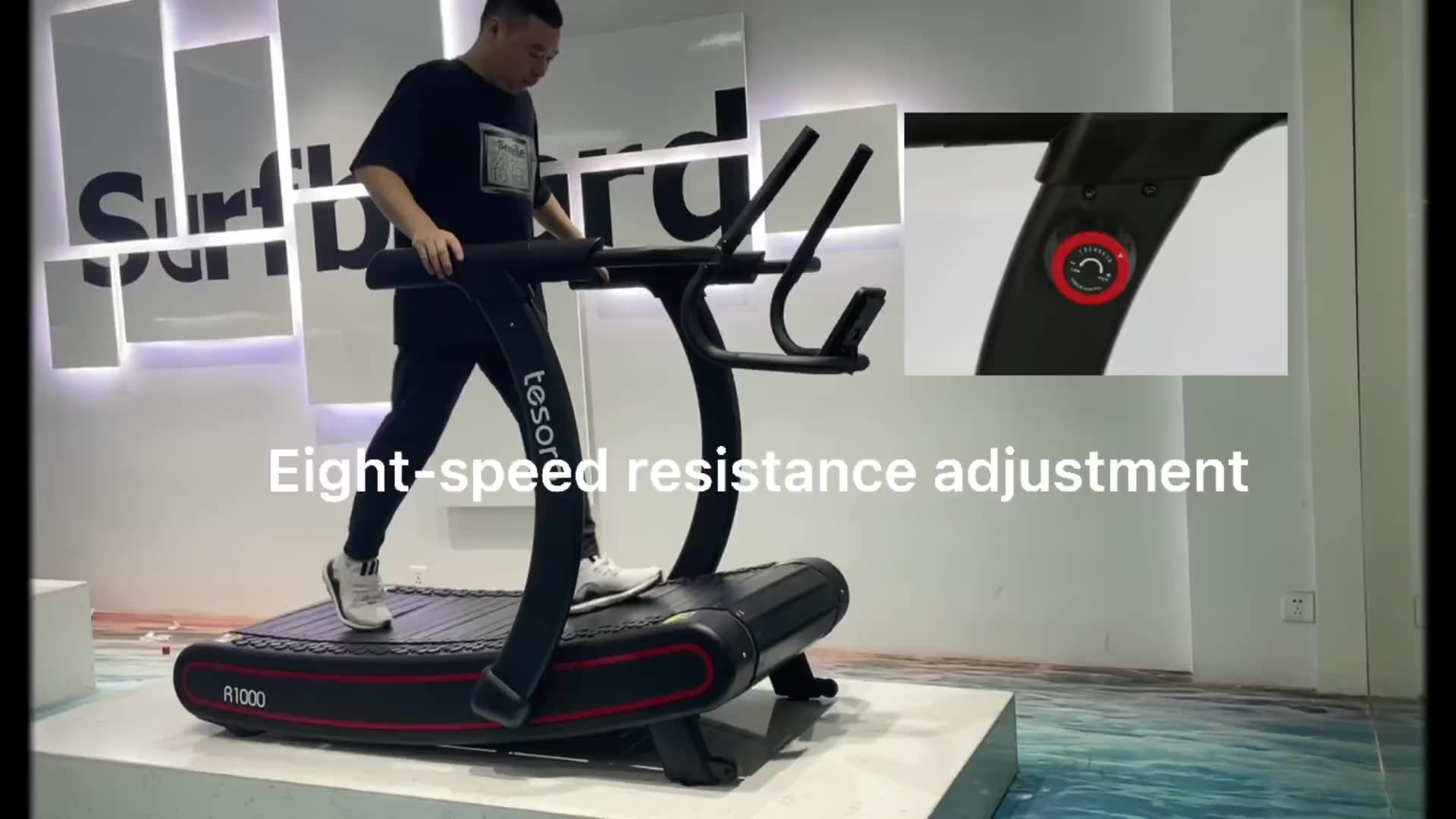 Manual Curve Treadmill Woodway With 50*165cm Running Size For Sprint