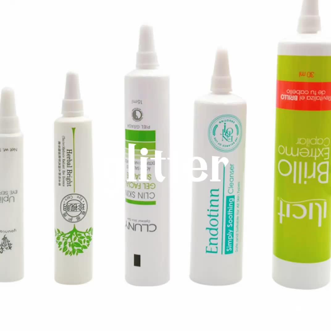 Plastic Test Tube Packaging 5ml Sample Cosmetic Tube Long Nozzle Tube