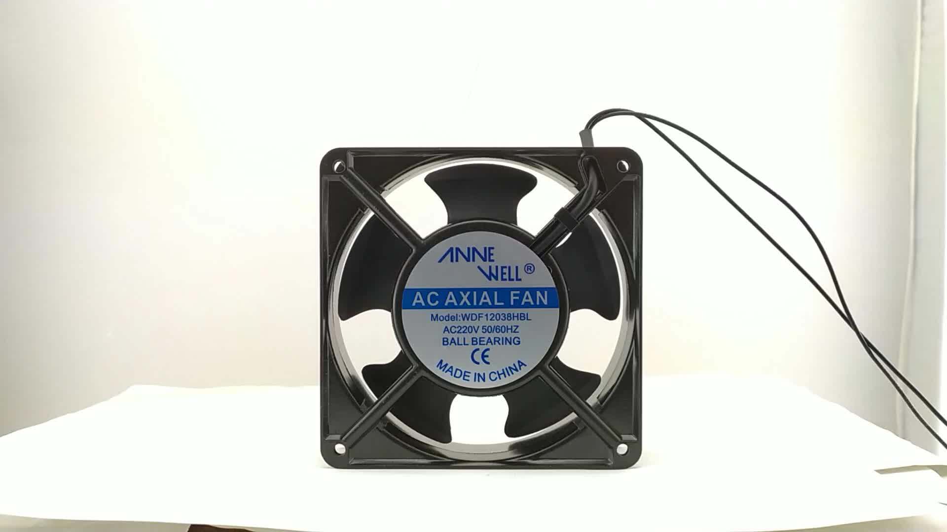 110v 220v 240v Ac Silent Industrial Fan 12038 4.7inch 120x120x38mm