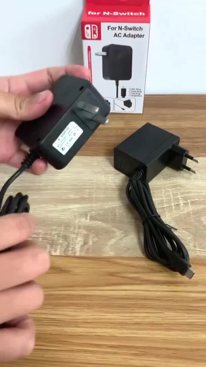 Nintendo Switch用ACアダプター充電器,15v 2,6a,スイッチドック/ライト