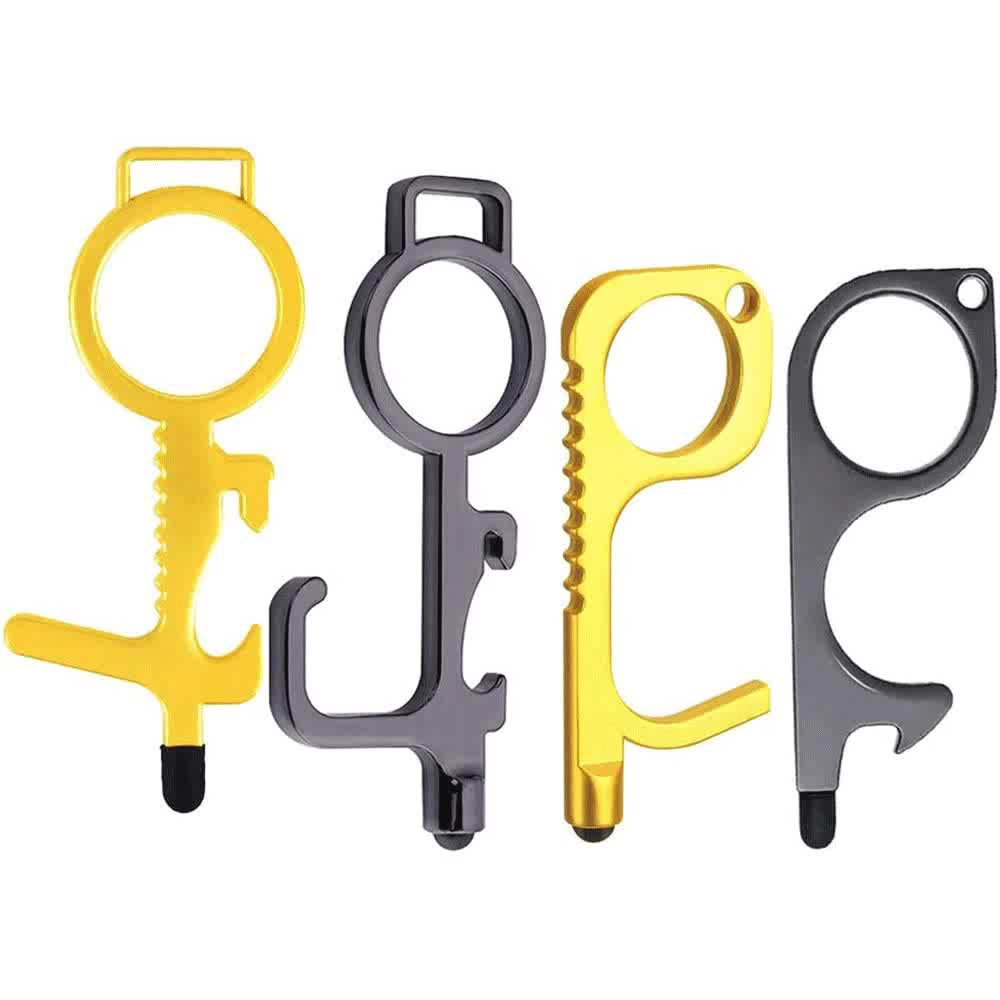 No Touch Door Opener Tool Handheld Edc Contactless Anti Touch Keychain No Contact Hand Tool Touchless Door Bottle Opener Buy No Touch Contactless Touchfree Tool Touchless Non Touch Door Opener Keychain Multifunctional Antimicrobial