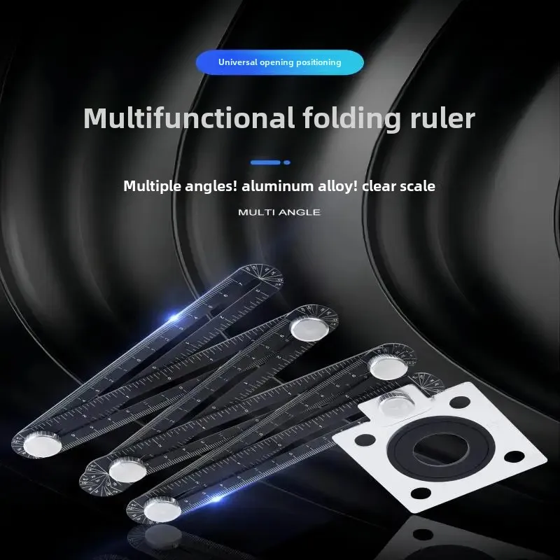 Six-fold feet, angle feet, universal hole opener, tiling feet, tile hole locator, aluminum alloy level, woodworking