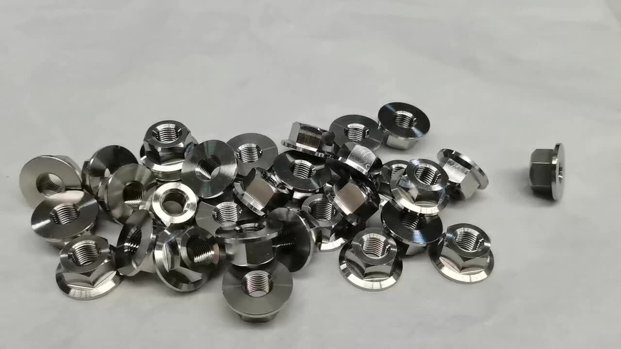 Dadi Flangia In Titanio GR5 Per Bici - M6, M8, M10, M12, M14, M16 - ASPEED