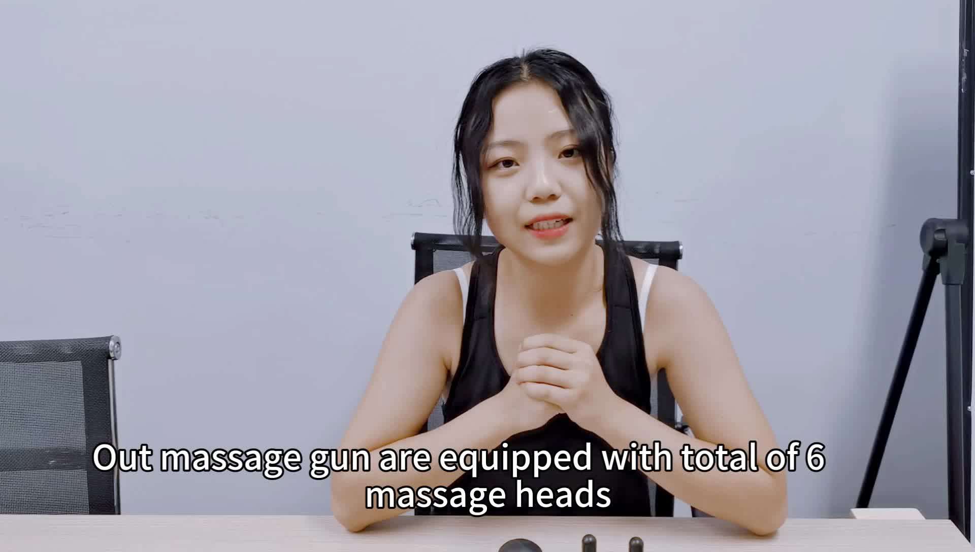 Crius Vibration Gun Massage Foam Roller 6 Massage Roller Heads Muscle