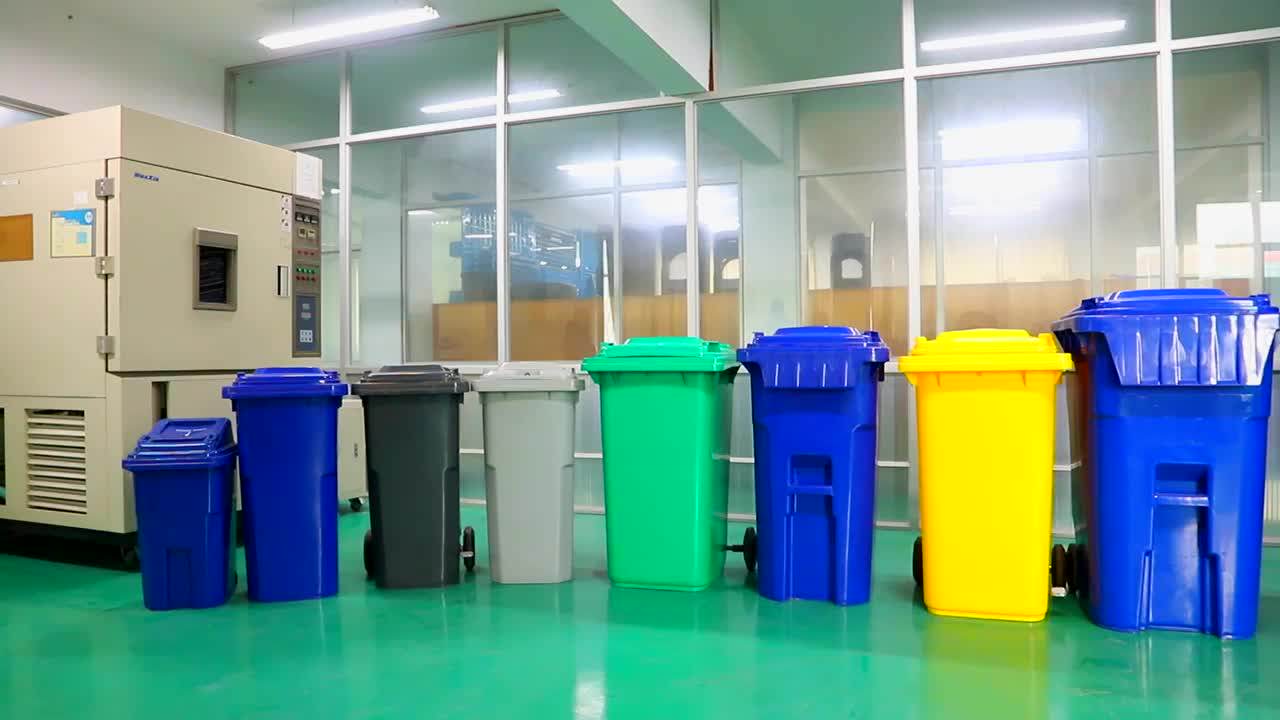 Cheap Custom Restaurant Hotel Room Color Code Household Plastic Garbage Container Recycle Bin