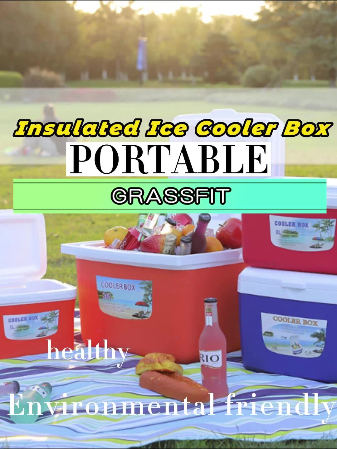 45l 40qt Glaciere Leak Proof Portable Wheeled Hard Coolers Box With