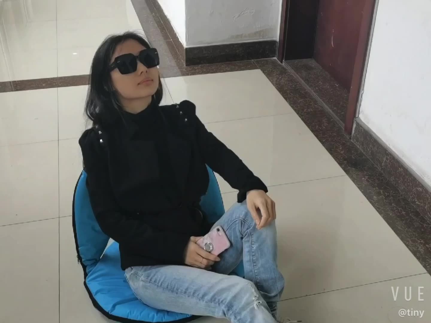 Outdoor Ground Chair Go Anywhere Multifold Comfy Padded Floor Chair