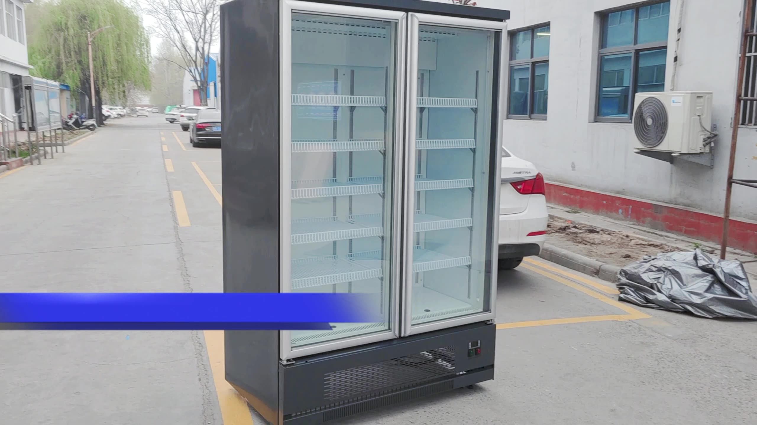 Freezer Vertical Transparent Glass Door 2/4 Doors Cheap Commercial