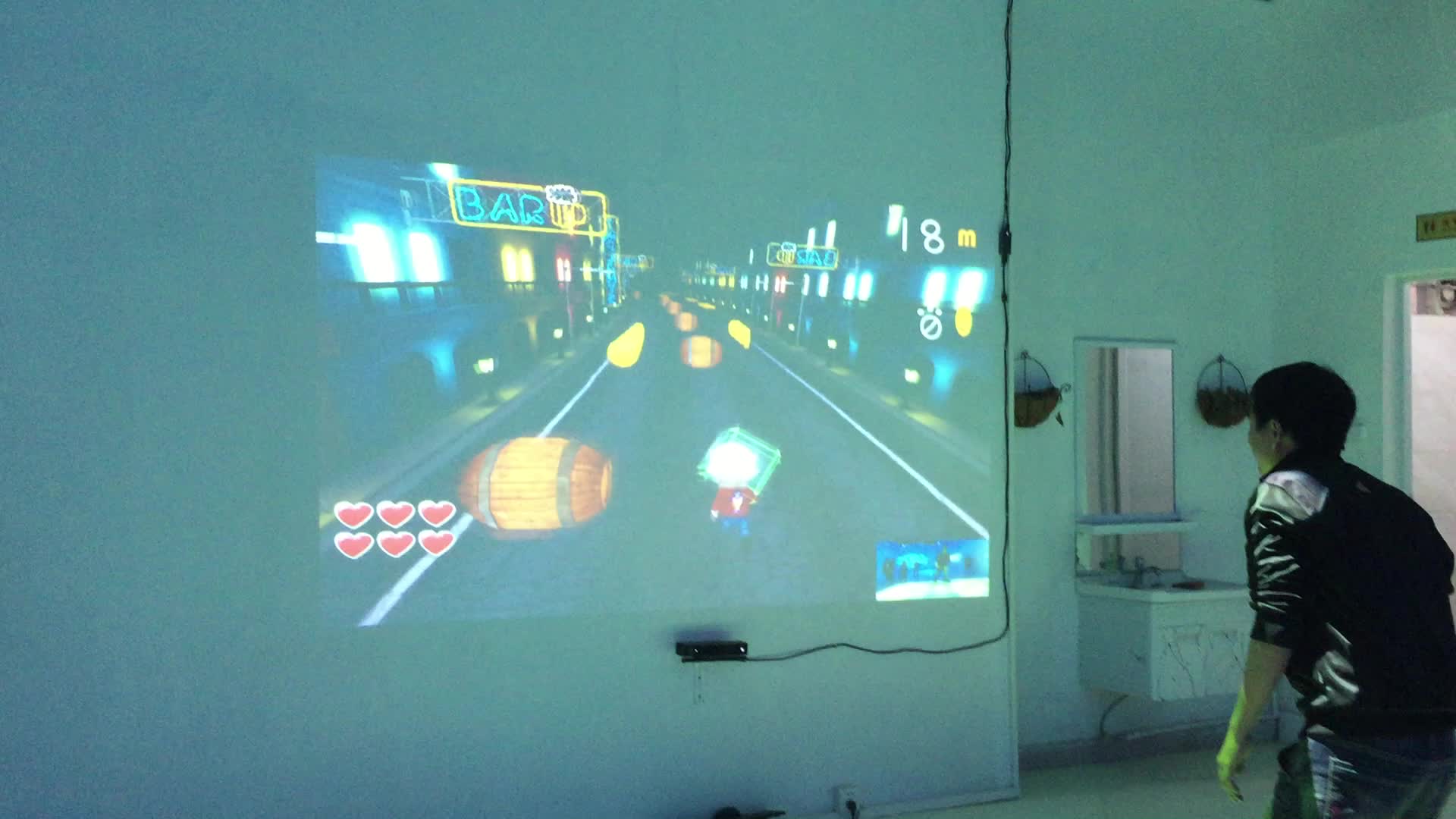 Interactive Floor Wall Projection System+interactive Wall Children Game