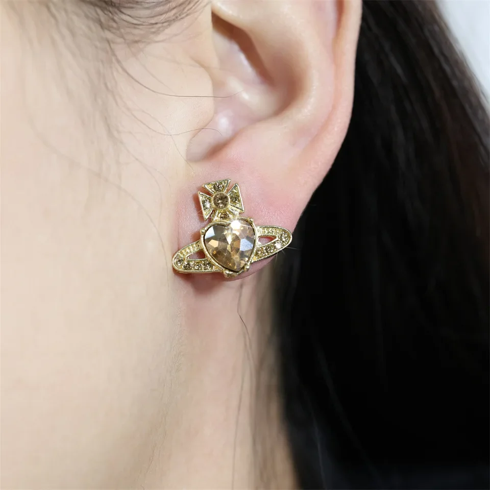 Summer earrings, accessory, 925 sample silver, high-quality style, light luxury style