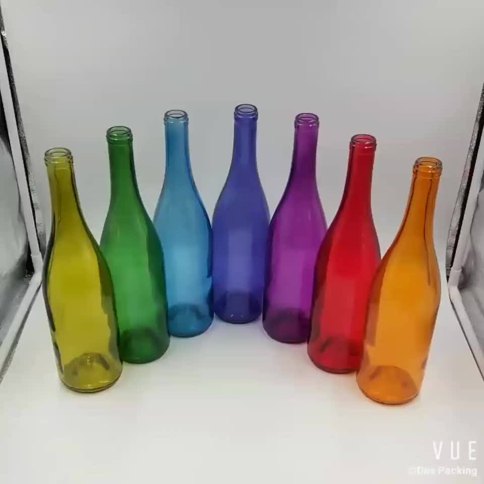 Orange Painting 750ml Sparkling Glass Wine Bottles Wholesale Buy