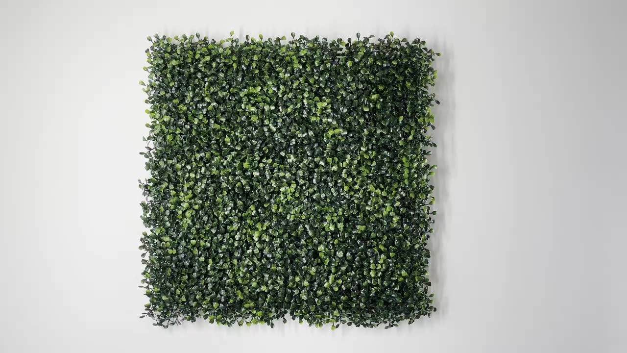 Faux Boxwood Hedge Mat Greenery Leaves Fence Privacy Panels Screen
